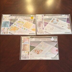 Creative Memories Assorted Scrapbook Paper Pack - Multicolor-Bundle of 3!!